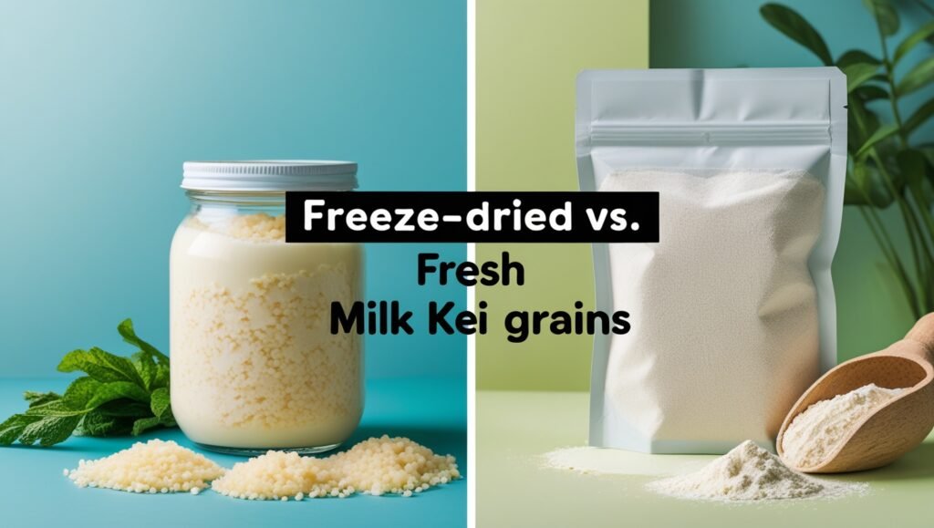 Freeze Dried vs Fresh Milk Kefir Grains